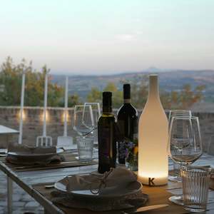 Lampe de table en métal PE, style nordique, pour restaurant, bar, café, lumière d'ambiance, rechargeable, sans fil, lampe de nuit décorative LED, lampe de bureau - Product Image 4