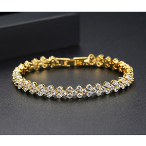 Di lusso a triplo strato <span class=keywords><strong>Tennis</strong></span> classico <span class=keywords><strong>roma</strong></span> 3 file AA Cubic zircone braccialetti donna gioielli moda catena braccialetti Charm braccialetti - Product Image 6