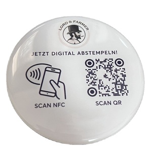 Personalizado inteligente personalizado impreso <span class=keywords><strong>Rfid</strong></span> Nfc restaurante disco en blanco menú redondo etiqueta de disco - Product Image 1