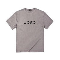 T-shirt en coton respirant tricoté <span class=keywords><strong>de</strong></span> haute qualité avec impression personnalisée, anti-boulochage, séchage rapide, coupe ample, streetwear pour homme - Product Image 5