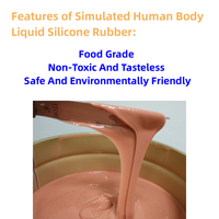 Silicone liquide de qualité médicale à faible rétrécissement, texture douce, pour moulage, translucide, pour poupées reborn en silicone intégral