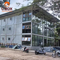 Proyecto de hotel de Casa contenedor prefabricada de 3 pisos de Indonesia diseñado y construido por Cbox
