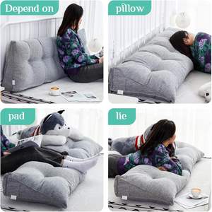 Cuscino con zeppa matrimoniale con testiera triangolare letto lettura dello schienale supporto lungo cuscino con copertura rimovibile per dormitorio - Product Image 3