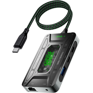 Entrega Rápida, Estación de Acoplamiento Piva <span class=keywords><strong>DS7</strong></span> 7 en 1 Tipo-<span class=keywords><strong>C</strong></span> |   Puerto HD Gigabit Ethernet |   USB 3.1 |   para Juegos y Transmisión en Vivo - Product Image 1