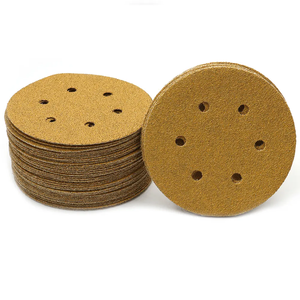 Dischi Abrasivi Viola 80 Grit con <span class=keywords><strong>Velcro</strong></span>, Dischi in Ceramica da 6 Pollici (150mm) con Ossido di Alluminio <span class=keywords><strong>per</strong></span> Lucidatura - Product Image 3