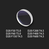 Lentille de collimation et de focalisation pour soudage laser D20 F50 F60 F150 F200 F400 F600 & T4.5 T5.0 Compatible avec les pistolets de soudage SUP HW WSX CQWY QILIN