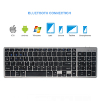 Teclado Ergonómico Inalámbrico USB de Tamaño Completo con Interruptores de Tijera, Doble Modo BT 2.4G, Recargable, Distribución de Teclas US, Precio de Fábrica al Por Mayor