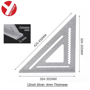 12inch 300mm Aluminum Alloy Right Angle Template Protractor Woodworking Triangle Ruler <strong>Speed</strong> <strong>Square</strong> - Product Image 5