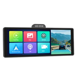Boyi Dash Cam 4K Adas Draadloos Carplay Scherm Android Auto Dubbele Lens Autobox Hd 1080P Nachtzicht 10.26 "Gps Wifi Bt Radio