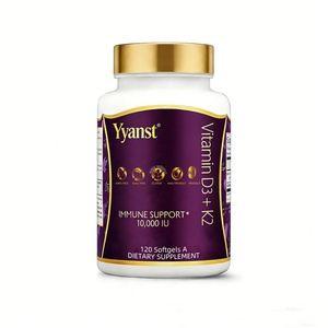 Suplemento Vitamínico Esencial de Marca Privada de Alta Calidad con Vitamina D3 y K2, Refuerza el Sistema Inmunitario, Mejora la Salud de Huesos y Dientes, Cápsulas Blandas - Product Image 1