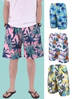 Short de plage à impression numérique à fleurs Hwaiian pour hommes Short de bain décontracté à séchage rapide pour hommes Natation