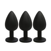 3 Größen Männer Frauen Masturbation Silikon Anal Plug Set Sexspielzeug Butt Plug Massage gerät Bullet Vibrator Kit Adult Sexspielzeug für Frauen