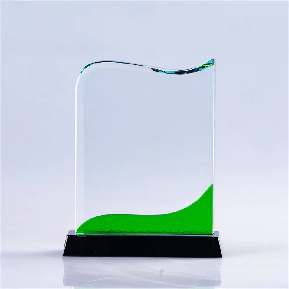 Popolare di disegno moderno di cristallo di vetro <span class=keywords><strong>award</strong></span> e il premio trofeo come raccomandazione aziendali souvenir
