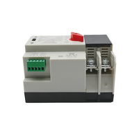 Sakelar Transfer Otomatis Dual Power 125A 2P yang Dapat Disesuaikan 220V Komunikasi Listrik ATS untuk Pemadaman Listrik Catu Daya Ganda