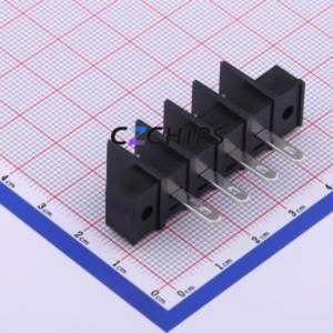 KF25HM-7.62-4P Barrier Terminal Block Through hole Component (THT),P=7.62mm Connector Two Sides 7.62mm 1x4P Straight Pin - Product Image 2