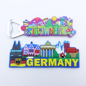 Abridor de Botellas Magnético Promocional Personalizado al por Mayor, Abridor de Botellas de Goma para Cerveza, Recuerdos, Gadgets, Abridor de Botellas de PVC Suave, Imán para Refrigerador - Product Image 5