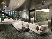 Ensemble de canapés modulaires confortables Minimalist Milan Supermoon trois places, canapé de sol pour salon et chambre à coucher