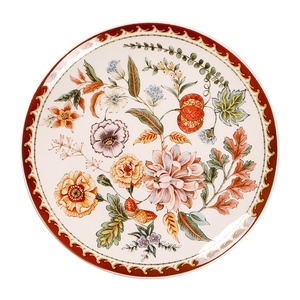 Plato Redondo Estilo Francés OMK, Bajo Esmalte, Creativo, Retro, Estilo Occidental, para Bistec, Plato Plano Grande, Apto para Microondas, Uso Doméstico, Nuevo Modelo - Product Image 5