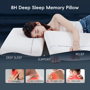 Oreillers ergonomiques YUE Rise Home Hotel pour un sommeil profond, en mousse à mémoire de forme compressée, réglables, pour le lit - Product Image 2