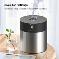 Humidificateur frais de brume ultrasonique détachable d'acier inoxydable de technologie flottante pour la grande pièce