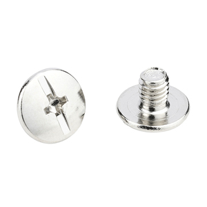 10 pièces/sac Vis de reliure Chicago à fente croisée en acier inoxydable 304 / acier au carbone nickelé M2 M3 M5 Grade A2-70 Rivets - Product Image 1