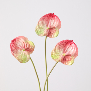 Fiori di Anthurium singolo ramo piante artificiali e fiori all'ingrosso di alta qualità artificiale finto fiore decorazione