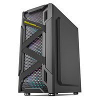 Customized Black Aluminium PC Case White Steel Chassis ITX M-ATX Gaming Cabinet ATX Computer Tower for Desktop Custom ATX