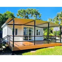 Maisons conteneurs préfabriquées pliables à montage rapide, étanches, design extensible, bureau, hôtel, villa, 20 pieds, préfabriquées, pliables