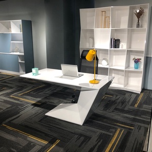 Bureau de direction <span class=keywords><strong>en</strong></span> MDF de haute qualité, mobilier commercial moderne - Product Image 5