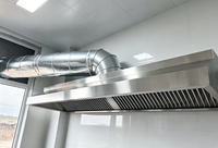 Hotte de cuisine professionnelle en acier inoxydable de 1,5 m, 2 m, 3 m |   Capot d'extraction haute performance pour système de hotte de restaurant