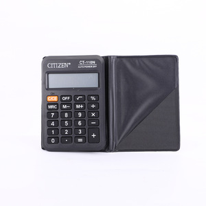 Calculatrice électronique CT-110N noire en ABS, fonctionnant sur piles, fabriquée en Chine, avec option d'impression de logo - Product Image 4