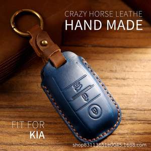 Estuche para llaves de coche de cuero genuino, superventas, adecuado para Hyundai, Kia, Sportage, Carnival, Forte, accesorios para coche al por mayor - Product Image 2