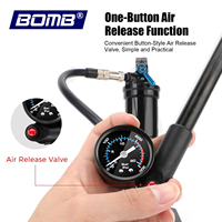 Pompe à air pour vélo BOMB avec manomètre 300 PSI, gonfleur de pneus de vélo haute pression