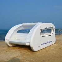 Prix d'usine, faible entretien, installation rapide, yacht gonflable, maison flottante, bateau de loisirs gonflable personnalisé pour le lac