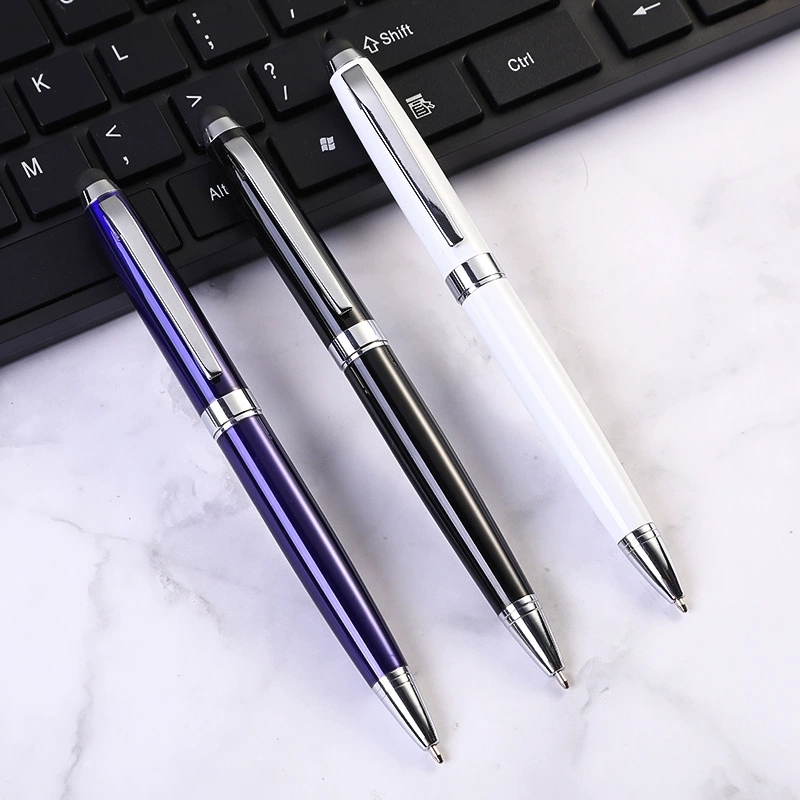 Высококачественная металлическая ручка Boligrafos Personalizados для стилуса Премиум Лак сенсорный экран Смарт-ручка с пользовательским логотипом