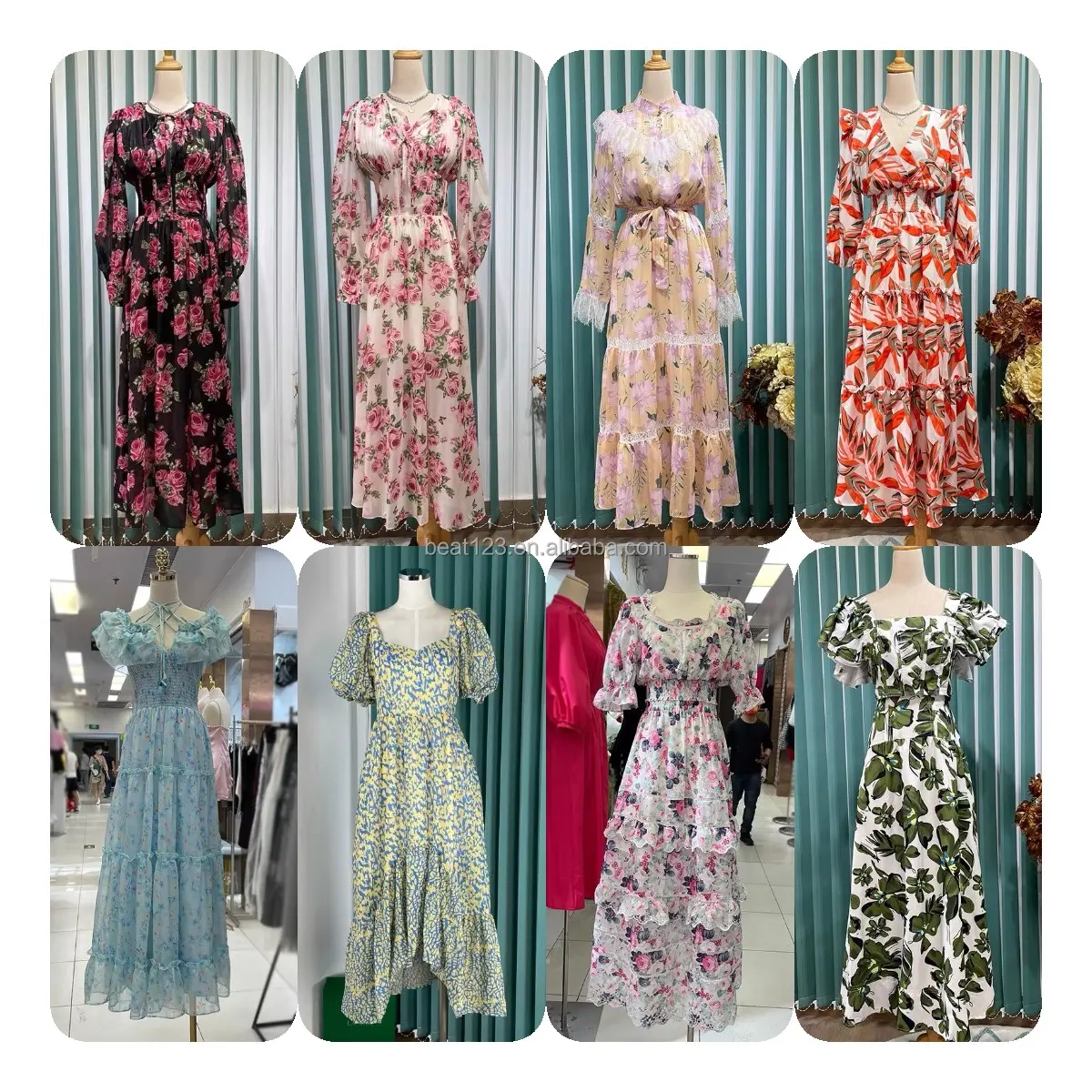 Лидер продаж лета 2022, длинные платья для женщин, Элегантное летнее корейское Цветочное платье