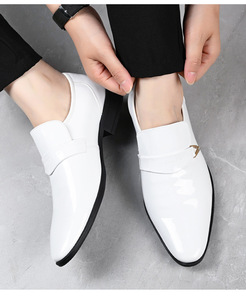 Zapatos de Vestir Formales de Estilo Italiano de Calidad Lujosa, Zapatos de Cuero para Hombre, Oxford Sin Cordones, Hechos a Mano, Ligeros Bordados de Otoño - Product Image 6