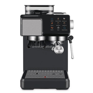 เครื่องทำกาแฟเอสเพรสโซและคาปูชิโนแบบใช้ไอน้ำในครัวเรือนยี่ห้อ Anwell ทำจากสแตนเลส พร้อมที่ตีฟองนม - Product Image 5