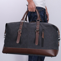 ZUOLUNDUO Vente chaude Sac de voyage décontracté tendance et ensemble de sac à dos en toile 2 pièces Grand sac de voyage Convient pour les voyages et l'école
