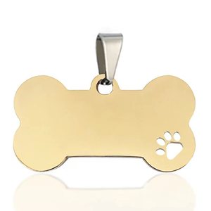 Tùy chỉnh khắc thép không gỉ Dog Tag xương hình dạng pet ID tag thép không gỉ Dog Tag - Product Image 2