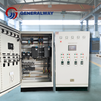 Armoire de commande PLC industrielle avec I/O à distance, HMI et panneau de contrôle pour l'automatisation du traitement de l'eau