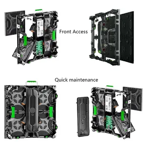 Panel de pantalla LED de vídeo para interiores y exteriores, pantalla Modular de fondo de escenario para eventos de alquiler, llave en mano, P2.6