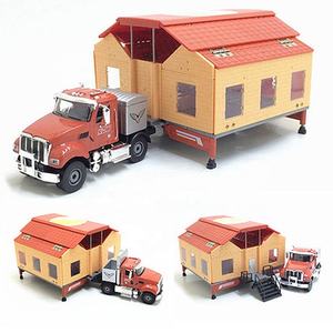 Miniature de <span class=keywords><strong>voiture</strong></span> de tourisme à deux places en métal moulé sous pression, jouets de simulation de vacances, modèle de camion <span class=keywords><strong>caravane</strong></span> à l'échelle 1:50 - Product Image 1