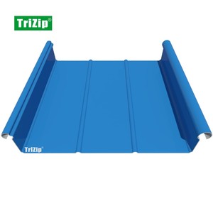 Sistema <span class=keywords><strong>de</strong></span> Revestimiento <span class=keywords><strong>de</strong></span> Fachada con Techo <span class=keywords><strong>de</strong></span> Junta Alzada <span class=keywords><strong>de</strong></span> Aleación <span class=keywords><strong>de</strong></span> Aluminio Trizip, Panel Metálico para Techos y Paredes para la Construcción <span class=keywords><strong>de</strong></span> Terminales <span class=keywords><strong>de</strong></span> Aeropuertos - Product Image 1