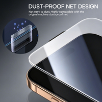 Protection d'écran 3D à découpe oblique, couverture intégrale, 9H, ultra-mince, ultra-transparente, sans bulles, anti-choc, anti-explosion pour iPhone