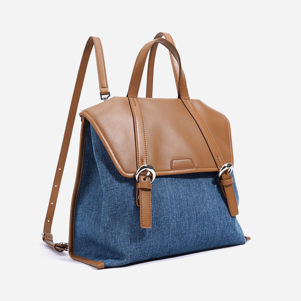 2025 New Simple and Fashionable Leather Backpack Leisure  display picture 1