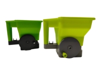 Semoir pratique à manivelle avec bouton de réglage Petit épandeur d'engrais de fumier 3L pour semences, engrais, sel, fonte de glace