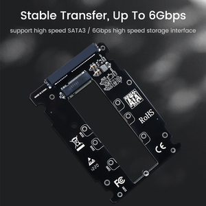 JEIFactory <span class=keywords><strong>2</strong></span>,5 \ "SATA III Adaptador para M.<span class=keywords><strong>2</strong></span> NGFF/SATA SSD 6Gbps 2280 Tarjeta de expansión sin herramientas Caja de disco duro directa de fábrica - Product Image 5