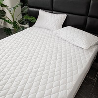 Housse de matelas en microfibre matelassée douce imperméable épaisse Ensemble de literie Protection de matelas respirante Tout enveloppé Drap de lit pour la maison