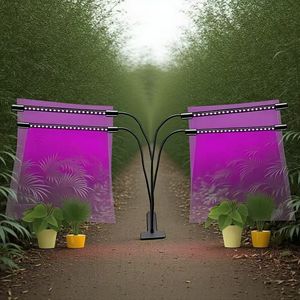Lámpara LED de Cultivo para Flores, Cuello de Cisne Ajustable, Aluminio IP44, Temporizador Automático, Clip Flexible para <span class=keywords><strong>Pl</strong></span>ántulas, Espectro Completo para Crecimiento - Product Image 5